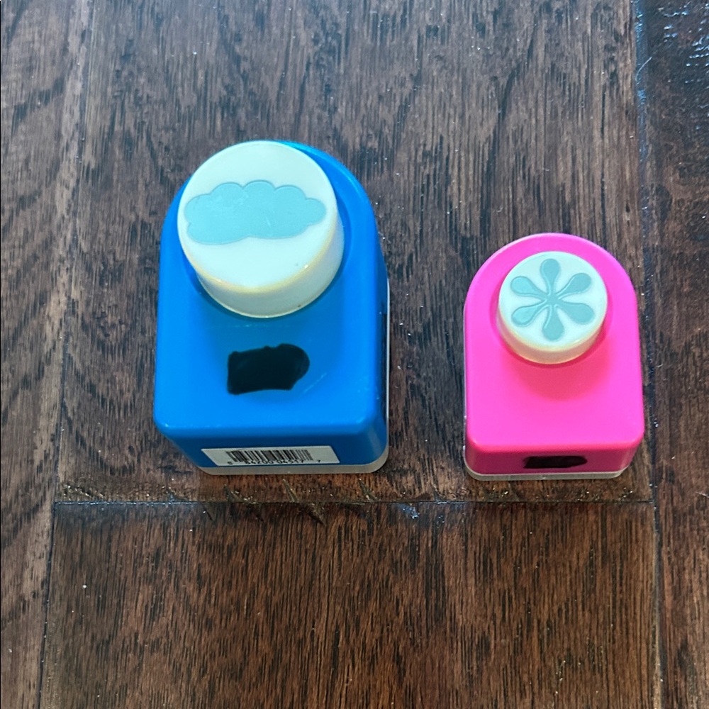 Blue and Pink Craft 2 Punch Set